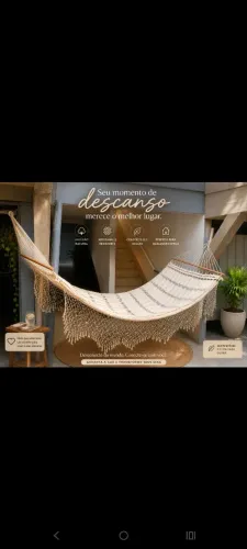 Rede Macramé casal 2,50m (vila prudente SP)