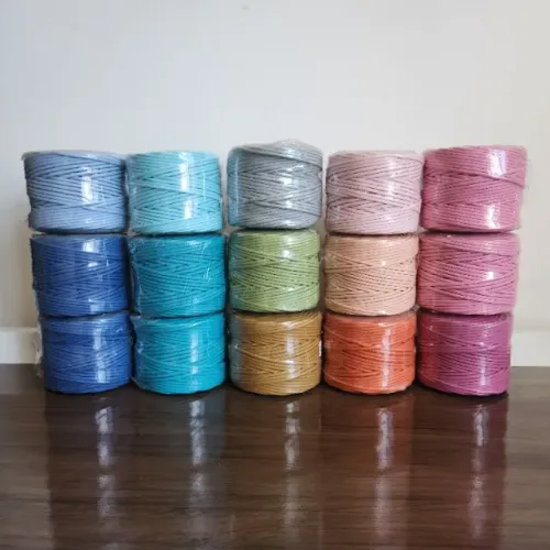Lote 15 Rolos 100m Cordão de Algodão Colorido 4mm - Macramê Artesanato