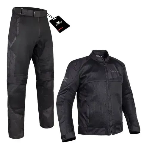 Conjunto Texx Ronin Air V2 Ventilada (Calça + Jaqueta) c/ Proteções + Brinde