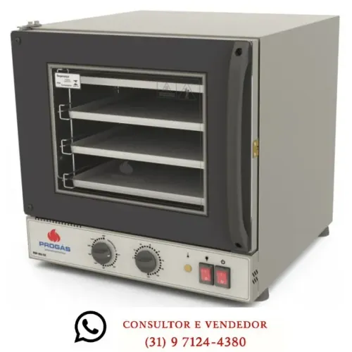 Forno Elétrico Turbo 4 Assadeiras Progas