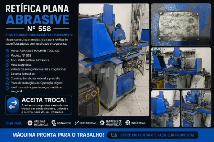 RETÍFICA PLANA ABRASIVE Nº 558 - EXCELENTE ESTADO