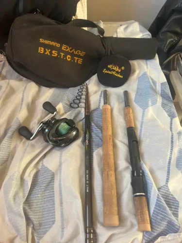 Kit Carretilha Casitas - Shimano e Vara telescópica EXAGE