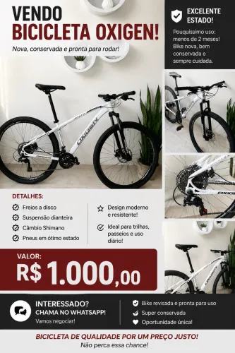 Bicicleta seminova, muito conservada - Valor negociável