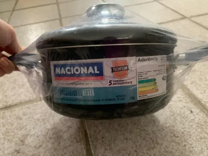 Caçarola Antiaderente Alumínio Nacional Nº 18 (1,87L) - Nova Lacrada