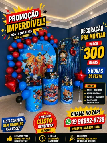 Decoração aniversário infantil. Festa e eventos.