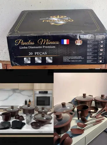 Jogo de panelas Mônaco