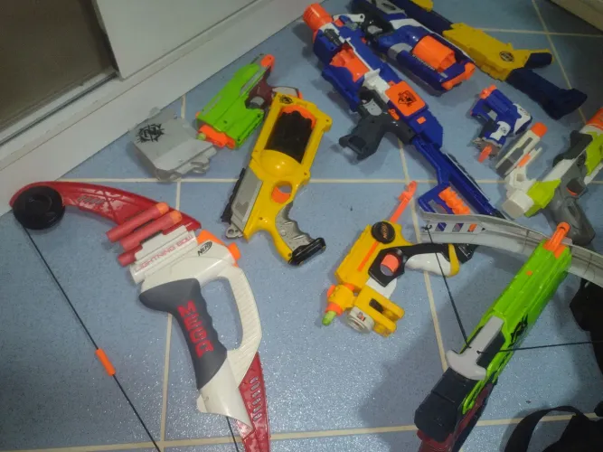 Lote armas nerf originais todas funcionando 