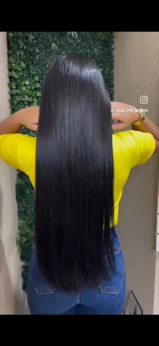 Cabelo vietnamita 75 cm - 6 telas - 435 gramas