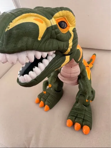 Dinossauro Mega T-Rex da linha Imaginext, Fisher price - MATTEL - FUNCIONANDO