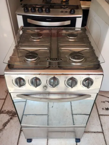 Fogão inox ac automático