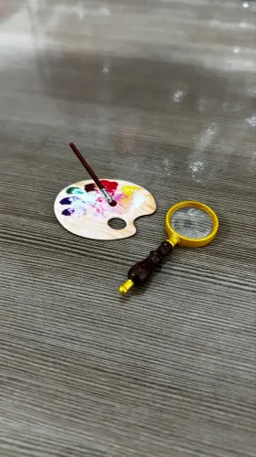 Mini Brands - Acessórios - Paleta de pintor com pincel e Lupa