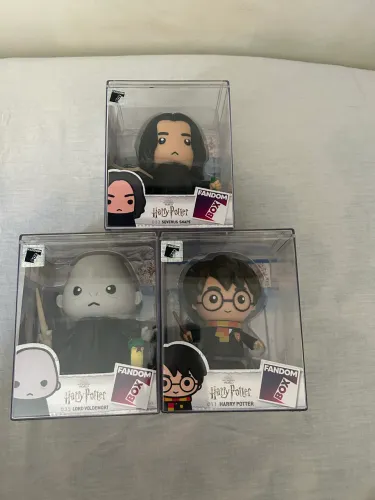 Lote de bonecos Harry Potter Fandom Box 3 na caixa e 3 sem caixa