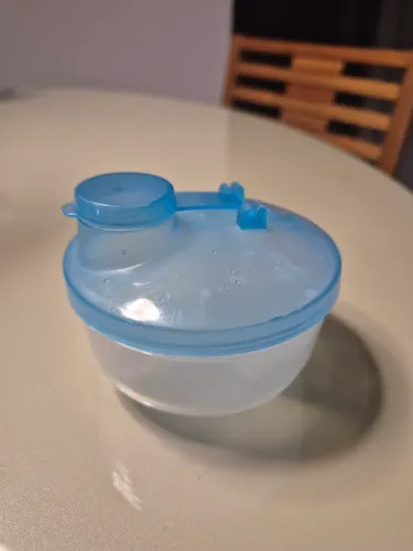 Pote Para Leite Em Pó Formula Bebê C/ 3 Divisórias Medidor