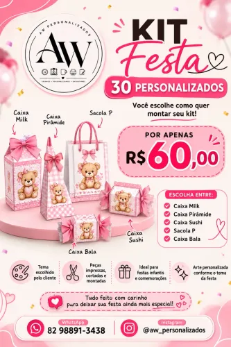 Personalizados você escolhe o modelo