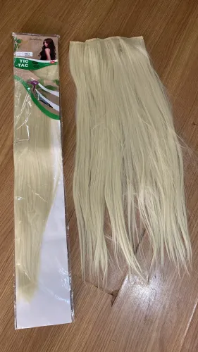 Cabelo 2 telas grossas fibra europeia 65 cm