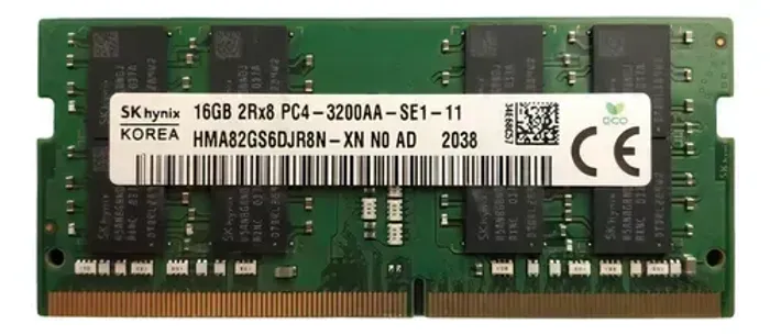 (Renz Informática) Memória RAM DDR4 SK Hynix KOREA Notebook 16gb 3200mhz - Nova!