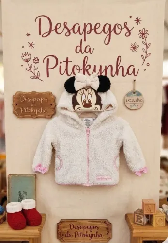 Casaco Minnie Disney importado 0 a 3 meses