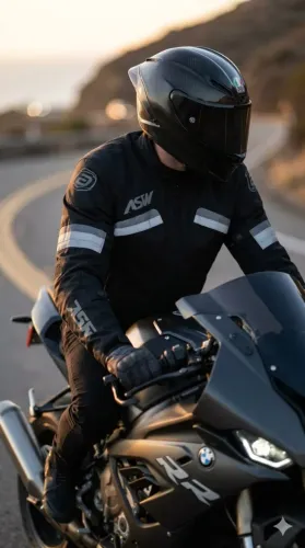 Jaqueta ASW Motociclista impermeável e c/ forro térmico removível