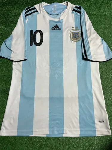 Camisa Seleção Argentina Home 2008 #10 Riquelme