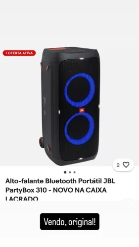 Vendo caixa JBL - Original.