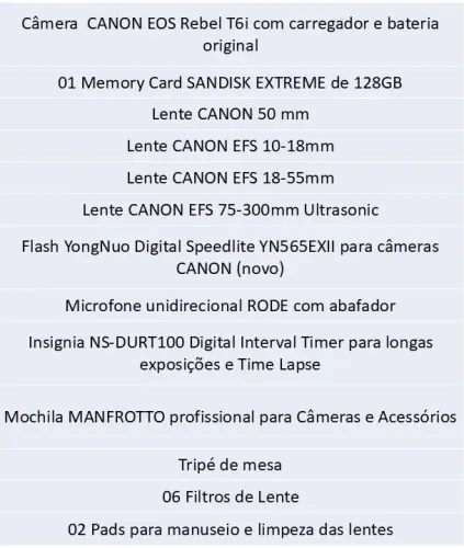 CANON EOS Rebel T6i + Kit Completo para fotógrafos semi-profissionais. Super oferta.