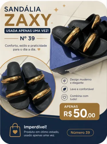 Vende-se sandália Zaxy