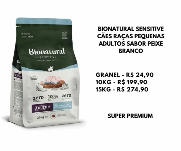 Ração bio natural cães 
