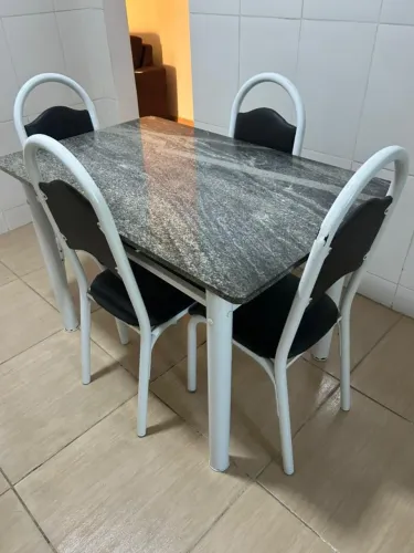 Mesa de Jantar de 4 Lugares Retangular