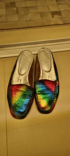 Sapatilha Mule feminina COURO