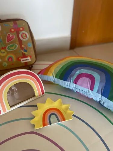 Kit decoração - Quarto Infantil - Tema Arco Íris 
