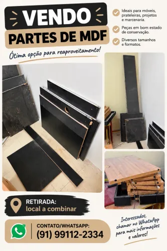 Pedaços de MDF 