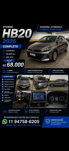 Hyundai HB20 Comfort Plus 1.0 Flex 12V Mec. 2025