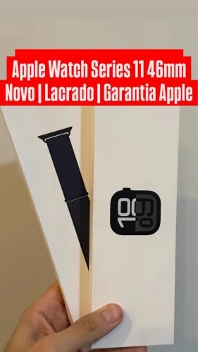 Apple Watch Series 11 46mm Prata Novo Lacrado Garantia 