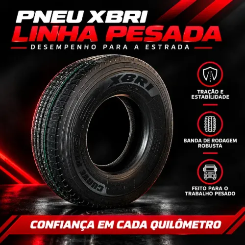 Pneu Caminhão Xbri Liso 295 80 R 22.5 Curve Plus F1 152/149L 18 Lonas