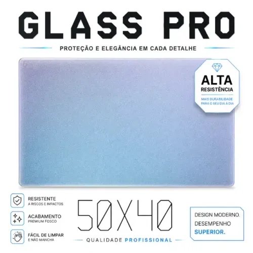 MousePad de vidro PADPAUSE 400x500x4mm 40x50 cm Premium Edition