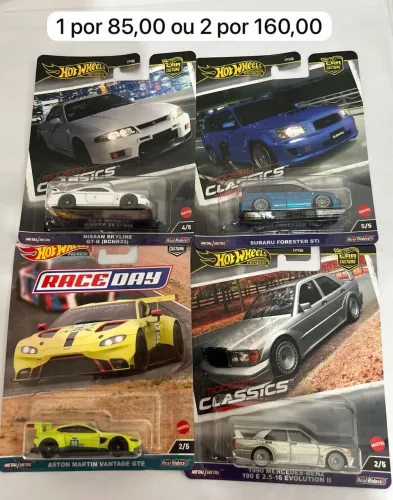 Dupla hot Wheels premium Skyline e Subaru