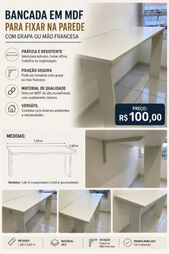 Bancada em MDF