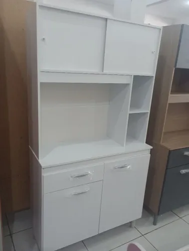 Armário de cozinha branco entrega e montagem