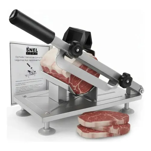 Fatiador Máquina Manual Aço Inox De Cortar E Fatiar