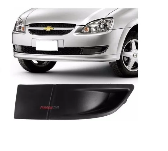 Moldura Grade Parachoque corsa classic Sem Furo para Farol de Milha valor unidade