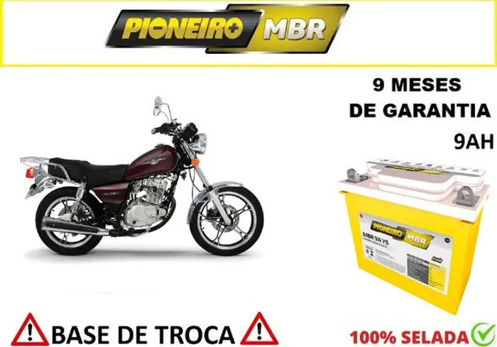 Bateria Automotiva Pioneiro Suzuki Intruder 125 - 9 Ah