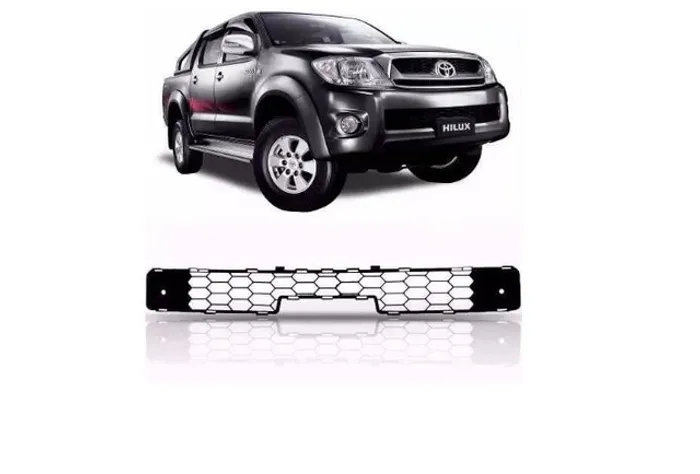 Tela Grade Inferior Parachoque Hilux 2009 2010 2011 Cinza 