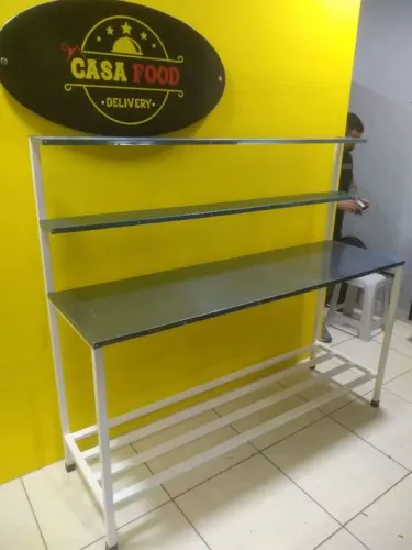 Bancada de inox para restaurante 