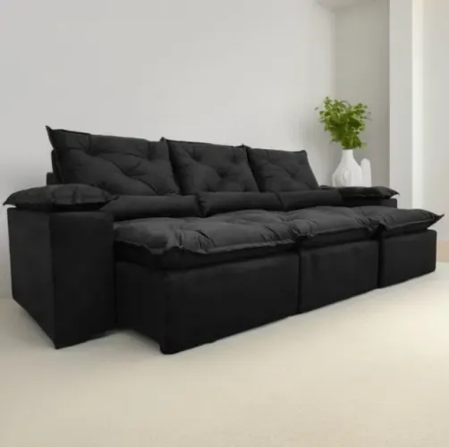 sala sofa retratil e reclinavel de 270 cm 