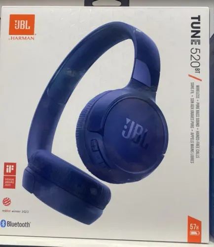 Fone de Ouvido -Headphone JBL Tune 520BT - Azul  Loja Coimbra Computadores Entregamos