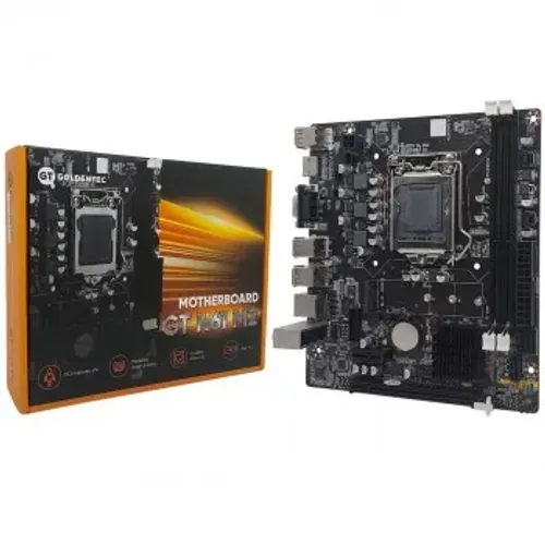 Placa Mãe Goldentec GT-H61 M2, Intel LGA 1155, DDR3, M.2, USB 2.0, Vga HDMI