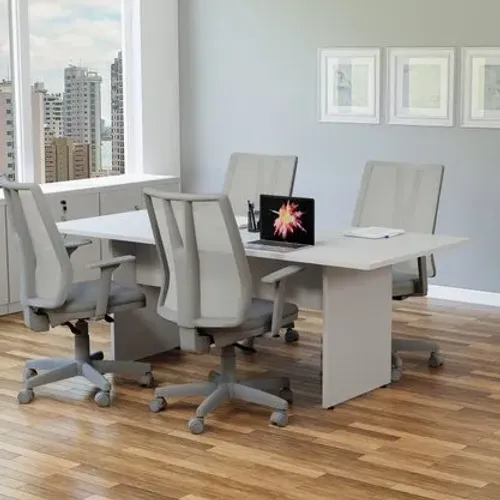 Mesa de Reunião - Mesa Retangular - Mesa Escritório Office