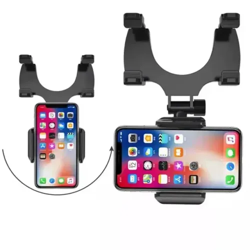 Suporte De Celular Veicular Com Encaixe Retrovisor Universal