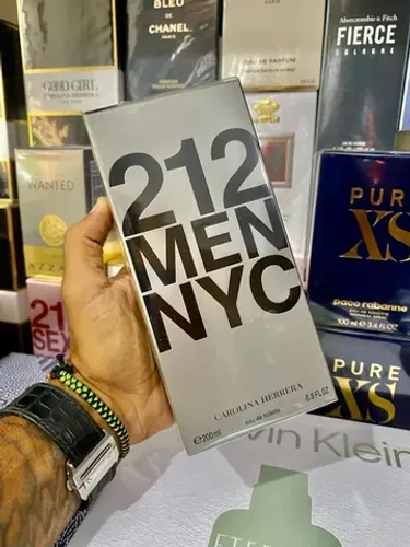Perfume importado masculino Carolina herrera 212 Nyc men 200ml original lacrado adipec 