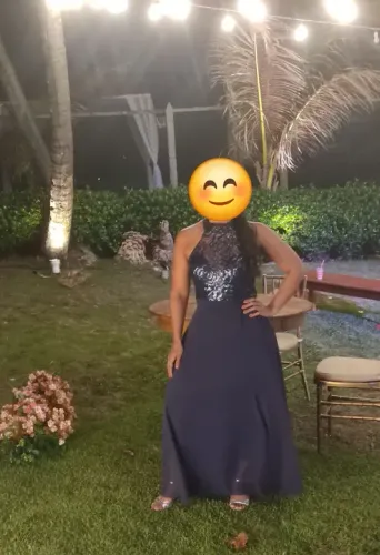 Vestido Longo Azul Marinho - Festa ou Casamento
